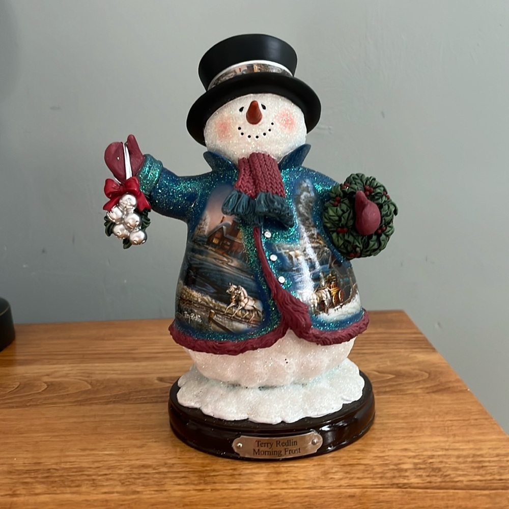 Heirloom classics snowman collection, morning frost by Terri redlin